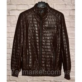 Фотография Куртка мужская кожзам, на молнии размеры 48-58 (2цв) "FUDIAO" недорого от прямого поставщика