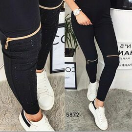 Фотография Лосины женские 5872 black р.S-XL "VICTORY" недорого оптом от прямого поставщика