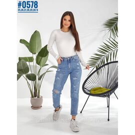 Фотография Женские MOM jeans размерный ряд 25,26,27,28,29,30 "PARTNERS" недорого от прямого поставщика