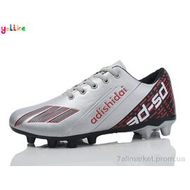 Футбольне взуття чоловічі Весна/осінь 013-34 grey (6 пар р.40-45) "Yalike" недорого оптом від прямого постачальника