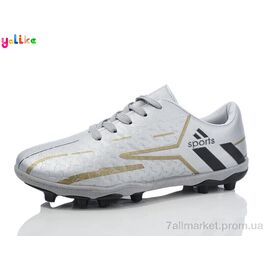 Футбольне взуття чоловічі Весна/осінь 04-34 grey (6 пар р.40-45) "Yalike" недорого оптом від прямого постачальника
