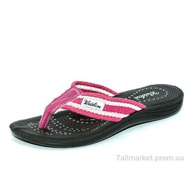 Фотография Шлепки женские облегченные Лето Ж025-3 розово-белый (6 пар р.36-40) "Waldem" недорого оптом от прямого поставщика