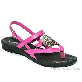 Фотография Босоножки женские летние Лето Ж053 розовый (6 пар р.36-40) "Waldem" недорого оптом от прямого поставщика
