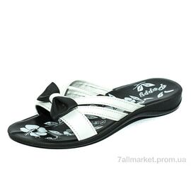 Фотография Шлепки женские облегченные Лето Ж066-2 белый (6 пар р.36-40) "Waldem" недорого оптом от прямого поставщика