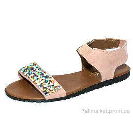 Фотография Босоножки женские летние Лето Ж054Б розовый (8 пар р.36-40) "Waldem" недорого оптом от прямого поставщика
