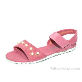 Фотография Босоножки женские летние Лето Ж056Б розовый (7 пар р.36-40) "Waldem" недорого оптом от прямого поставщика