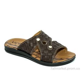 Фотография Шлепки детские летние Лето ДМ031 коричневый (6 пар р.31-35) "Waldem" недорого оптом от прямого поставщика