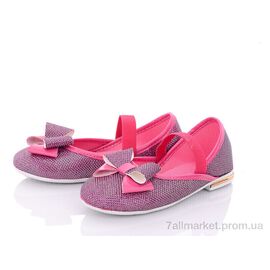 Фотография Балетки детские на девочку Весна/осень D01 (8 пар р.25-30) "Waldem" недорого оптом от прямого поставщика