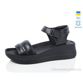 Фотография Босоножки женские летние Лето 1708-2 чорний к. (6 пар р.37-41) "Sali" недорого оптом от прямого поставщика