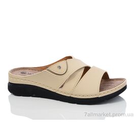 Фотография Шлепки женские облегченные Лето 203-11 беж (6 пар р.37-41) "Sali-2" недорого оптом от прямого поставщика