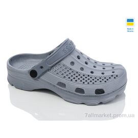 Фотография Кроксы женские летние Лето SV21 сірий (6 пар р.36-41) "Inblue" недорого оптом от прямого поставщика
