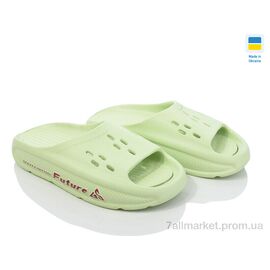 Шльопанці жіночі полегшені Літо DS72 св.зелений (8 пар р.36-41) "Inblue" недорого оптом від прямого постачальника