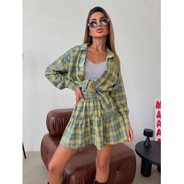 Костюм жіночий 631 grey-yellow р.42-50 "Beliakova" недорого оптом від прямого постачальника