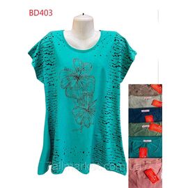 Туніка жіноча літня, батал р-ри 5XL-8XL(56-64)(мікс кв) "NICOLAS" недорого від прямого постачальника