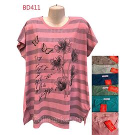 Туніка жіноча літня, батал р-ри 5XL-8XL(56-64)(мікс кв) "NICOLAS" недорого від прямого постачальника