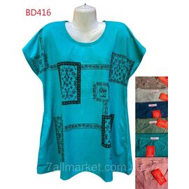 Туніка жіноча літня, батал р-ри 5XL-8XL(56-64)(мікс кв) "NICOLAS" недорого від прямого постачальника