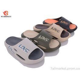 Фотография Шлепки мужские пляжные Лето 9108 mix (12 пар р.40-45) "SCARRHETT" недорого оптом от прямого поставщика