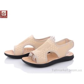 Фотография Босоножки женские летние Лето F08-3 (8 пар р.37-42) "WSMR" недорого оптом от прямого поставщика