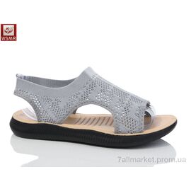 Фотография Босоножки женские летние Лето F08-4 (8 пар р.37-42) "WSMR" недорого оптом от прямого поставщика