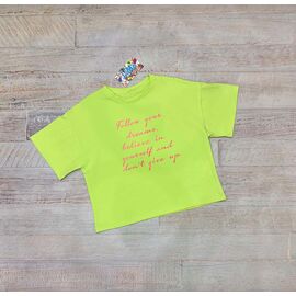 футболка дитяча на дівчинку 2124 green р.134-158 "LIMA SPORT" недорого оптом від прямого постачальника