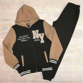 Костюм дитячий спортивний теплий на хлопчика 2311 brown р.158-170 "LIMA SPORT" недорого оптом від прямого постачальника