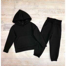 Костюм дитячий спортивний теплий на дівчинку 2345 black р.98-122 "LIMA SPORT" недорого оптом від прямого постачальника