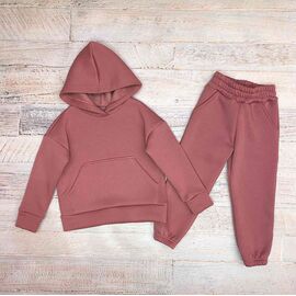 Костюм дитячий спортивний теплий на дівчинку 2345 powder р.98-122 "LIMA SPORT" недорого оптом від прямого постачальника