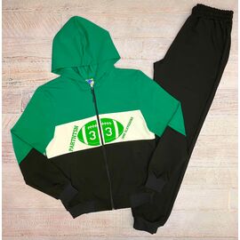 Фотография Костюм детский спортивный на мальчика 2407 green р.158-170 "LIMA SPORT" недорого оптом от прямого поставщика
