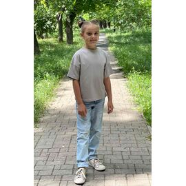 Фотография Футболка детская на девочку LN45 grey р.134-158 "LIMA SPORT" недорого оптом от прямого поставщика