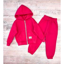 Фотография Костюм детский спортивный тёплый на девочку 2430 crimson р.104-128 "LIMA SPORT" недорого оптом от прямого поставщика