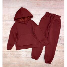 Фотография Костюм детский спортивный тёплый на девочку 2432 brown р.104-128 "LIMA SPORT" недорого оптом от прямого поставщика