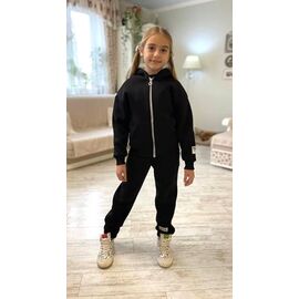 Фотография Костюм детский спортивный тёплый на девочку 2434 black р.134-158 "LIMA SPORT" недорого оптом от прямого поставщика
