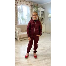 Костюм дитячий спортивний теплий на дівчинку 2434 wine р.134-158 "LIMA SPORT" недорого оптом від прямого постачальника