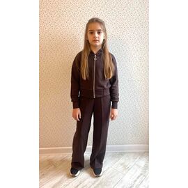 Фотография Костюм детский спортивный на девочку 2404 brown р.134-158 "LIMA SPORT" недорого оптом от прямого поставщика