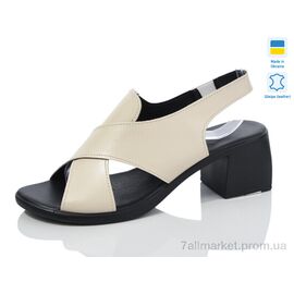 Фотография Босоножки женские летние Лето 159 беж к. (6 пар р.36-41) "Sali" недорого оптом от прямого поставщика