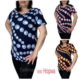 Футболка жіноча стильна р-ри M-4XL (мікс кв) "NICOLAS" недорого від прямого постачальника