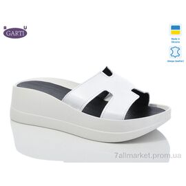Шльопанці жіночі полегшені Літо 0094 біла шкіра (6 пар р.36-40) "Garti" недорого оптом від прямого постачальника