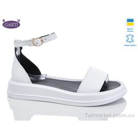Босоніжки жіночі літні Літо 0183 біла шкіра (6 пар р.36-40) "Garti" недорого оптом від прямого постачальника
