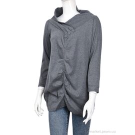 Туніка жіноча Весна/осінь B077-1 grey (5 шт. р.сіткаOne size) "Obuvok" недорого оптом від прямого постачальника