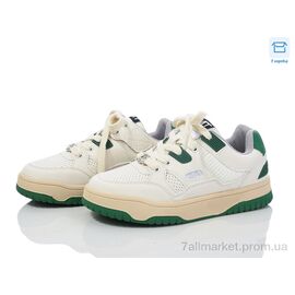 Кросівки дитячі модні Весна/осінь 662 біло-зелений (8 пар р.31-37) "КалориЯ" недорого оптом від прямого постачальника