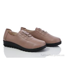 Фотография Туфли женские стильные Весна/осень 5088 brown (8 пар р.38-43) "Baolikang" недорого оптом от прямого поставщика