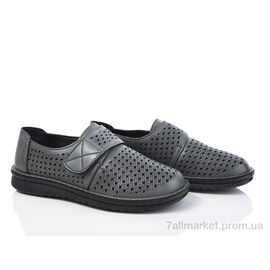 Туфлі жіночі стильні Літо G09-5 grey (8 пар р.36-41) "Baolikang" недорого оптом від прямого постачальника