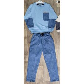 Костюм дитячий спортивний на хлопчика IB178 l.blue р.4-11 "iBamBino" недорого оптом від прямого постачальника