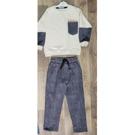 Костюм дитячий спортивний на хлопчика IB179 grey р.4-11 "iBamBino" недорого оптом від прямого постачальника