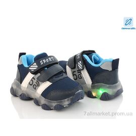 Фотография Кроссовки детские модные Весна/осень 01-C2 LED (8 пар р.22-27) "Xifa kids" недорого оптом от прямого поставщика