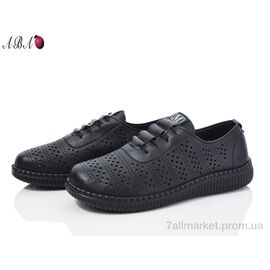 Туфлі жіночі стильні Літо 1ABA028-1 black (8 пар р.38-43) "Aba" недорого оптом від прямого постачальника