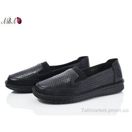 Туфлі жіночі стильні Літо G1ABA2-2 black (8 пар р.36-41) "Aba" недорого оптом від прямого постачальника