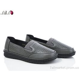 Туфлі жіночі стильні Літо G1ABA2-3 grey (8 пар р.36-41) "Aba" недорого оптом від прямого постачальника