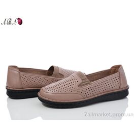 Туфлі жіночі стильні Літо G1ABA2-5 brown (8 пар р.36-41) "Aba" недорого оптом від прямого постачальника