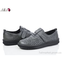 Туфлі жіночі стильні Літо G1ABA0-1 grey (8 пар р.36-41) "Aba" недорого оптом від прямого постачальника